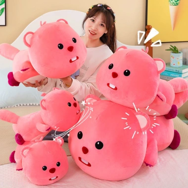 Gấu bông Pororo Loopy hồng cao cấp - Đồ chơi mềm mại, siêu đáng yêu, giảm còn 99k