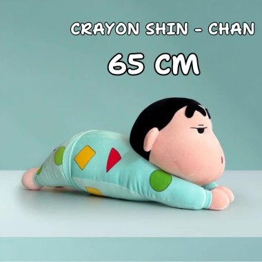 Gấu Bông Shin Chan 65cm - Gối Tựa Lưng Cray On Mặc Đồ Ngủ Dễ Thương 69k 4