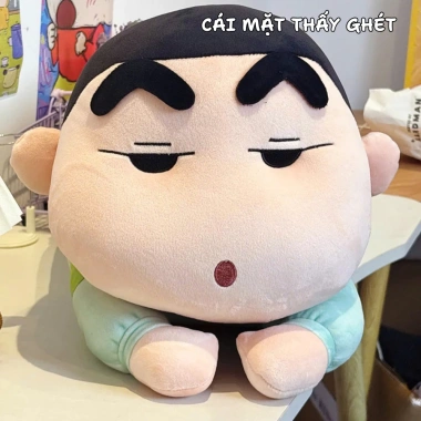 Gấu Bông Shin Chan 65cm - Gối Tựa Lưng Cray On Mặc Đồ Ngủ Dễ Thương 69k 8
