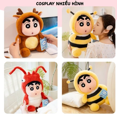 Gấu Bông Shin Chan Cosplay 15D Đáng Yêu An Toàn, Giá Ưu Đãi 89.000đ