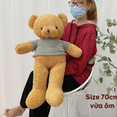 Gấu Bông Teddy Hama Chỉ Mềm Mượt Cao Cấp – Quà Tặng Ý Nghĩa, Giá 110k
