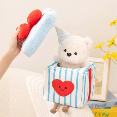 Gấu bông Teddy hộp quà sinh nhật cao cấp, dễ thương, giá ưu đãi 239.900₫