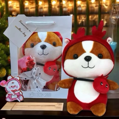 Gấu Bông Túi Quà Tặng HỏaTốc - Sinh Nhật, Valentine, 8/3, 20/10, Giá 59.900 VNĐ