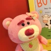 Gấu dâu Losto đeo yếm hồng cute - Gấu Huggin Bear size 35-45-55cm, giá 149k 4