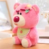 Gấu dâu Losto đeo yếm hồng cute - Gấu Huggin Bear size 35-45-55cm, giá 149k 5