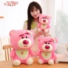 Gấu dâu Losto đeo yếm hồng cute - Gấu Huggin Bear size 35-45-55cm, giá 149k 6