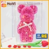 Gấu Hoa Hồng Giấy Bear Brick Đèn LED - Quà Tặng Độc Đáo Cho Bạn Gái, Giá 290k, Valentine, Sinh Nhật, Lễ Tết