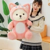 Gấu Lena Cosplay Mèo Hồng - Thú Nhồi Bông Đáng Yêu 30-80cm Giá Ưu Đãi 119k 4