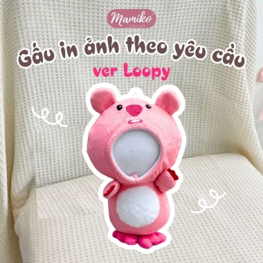 Gấu Loopy In Ảnh Theo Yêu Cầu - Đồ Ghi Nhớ Độc Đáo, Giá Chỉ 90k Tại HCM