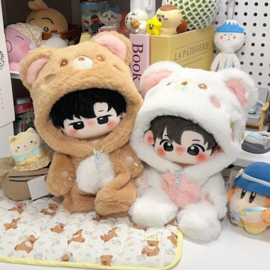 Gấu Sữa Nhỏ 20cm Đồ Búp Bê Cotton Mùa Đông Jumpsuit Dễ Thương, Sang Trọng, Có Mũ Trùm Đầu - Giá Ưu Đãi 167k