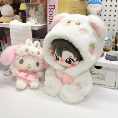 Gấu Sữa Nhỏ 20cm Đồ Búp Bê Cotton Mùa Đông Jumpsuit Dễ Thương, Sang Trọng, Có Mũ Trùm Đầu - Giá Ưu Đãi 167k