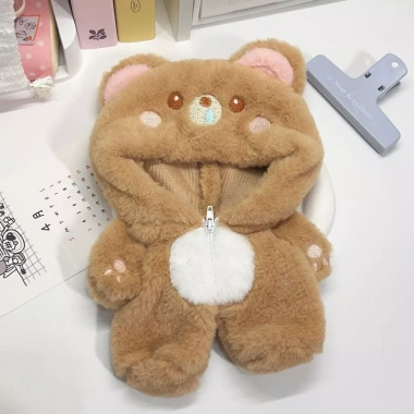 Gấu Sữa Nhỏ 20cm Đồ Búp Bê Cotton Mùa Đông Jumpsuit Dễ Thương, Sang Trọng, Có Mũ Trùm Đầu - Giá Ưu Đãi 167k