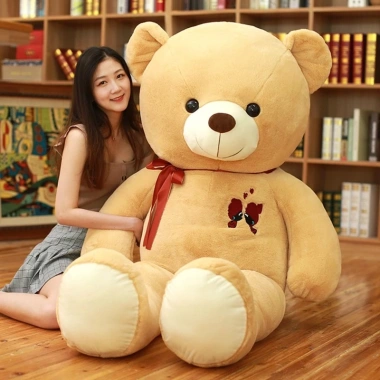 Gấu Teddy khăn vải mịn nhập khẩu Quảng Châu - quà tặng bạn gái 80cm-1.8m giá 250k 4 Gấu Teddy khăn vải mịn nhập khẩu Quảng Châu - quà tặng bạn gái 80cm-1.8m giá 250k 4