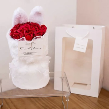 Gấu Thỏ Hoa Hồng Dễ Thương – Quà Tặng Sinh nhật, Valentine, 8/3, 20/10, Giá 285k 3 Gấu Thỏ Hoa Hồng Dễ Thương – Quà Tặng Sinh nhật, Valentine, 8/3, 20/10, Giá 285k 3