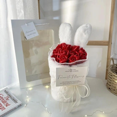 Gấu Thỏ Hoa Hồng Dễ Thương – Quà Tặng Sinh nhật, Valentine, 8/3, 20/10, Giá 285k 6 Gấu Thỏ Hoa Hồng Dễ Thương – Quà Tặng Sinh nhật, Valentine, 8/3, 20/10, Giá 285k 6