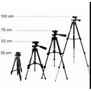 Gậy 3 Chân Tripod 3.120 Màu Đen Hợp Kim Nhôm - Kèm Kẹp Điện Thoại, Giá 99.000 VNĐ 2