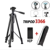 Gậy 3 Chân Tripod 3.366 Giá Đỡ Điện Thoại Tay Cầm Quay Phim 1m40 - Giá Ưu Đãi 189k 3