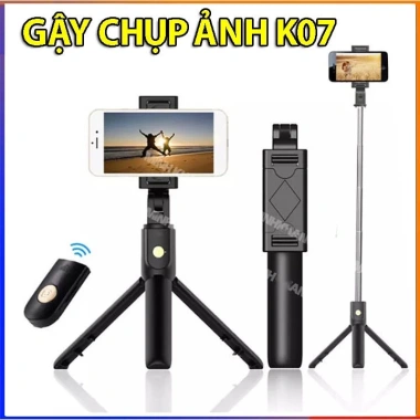 Gậy Chống Rung K07 - 3 Chân Đỡ, Nút Bấm BLT Cao Cấp, Giá Siêu Tiết Kiệm 79.000₫