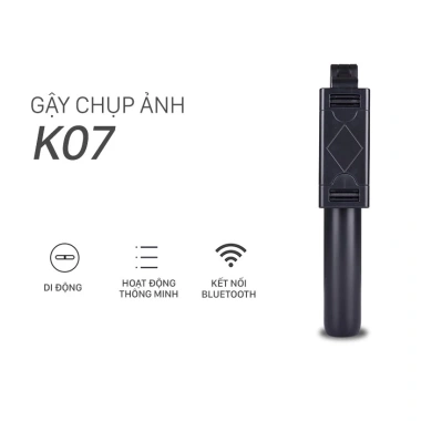 Gậy Chống Rung K07 - 3 Chân Đỡ, Nút Bấm BLT Cao Cấp, Giá Siêu Tiết Kiệm 79.000₫