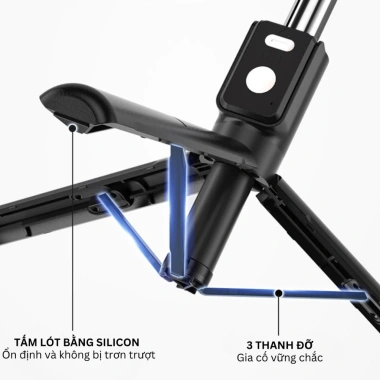 Gậy Chụp Ảnh 3 Chân B11S - Đèn LED Trợ Sáng, Tripod Selfie, Livestream, Quay Video 4