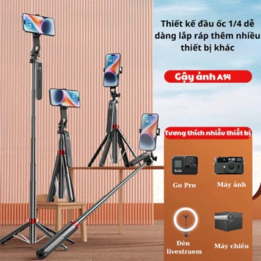 Gậy Chụp Ảnh 3 Chân B16s – Đèn LED, Bluetooth Điều Khiển Từ Xa, Chính Hãng, Giá 204.000 VND 4