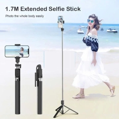 Gậy chụp ảnh 3 chân Bluetooth 1.7m tự sướng LED 360 độ selfie xa 99k 10 Gậy chụp ảnh 3 chân Bluetooth 1.7m tự sướng LED 360 độ selfie xa 99k 10