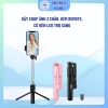 Gậy chụp ảnh 3 chân có đèn LED và remote, xoay đa góc selfie - Giá 45.000₫