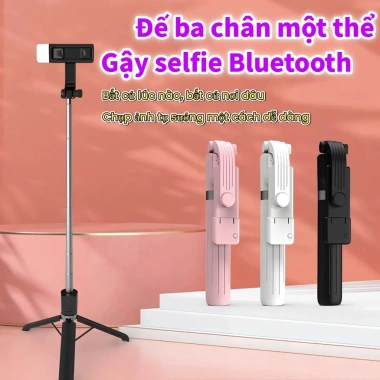 Gậy Chụp Ảnh 3 Chân Đèn LED Bluetooth Tripod Selfie Quay Video Giá 119.400₫ 2