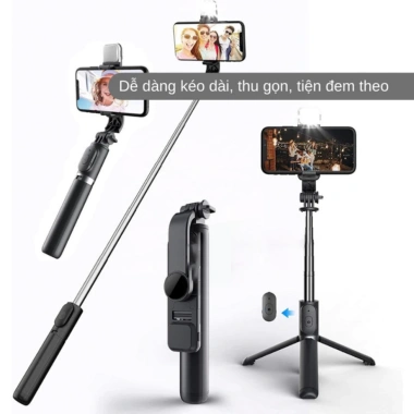 Gậy Chụp Ảnh 3 Chân Đèn LED, Remote Điều Khiển, Selfie & Livestream - 30.900 VND 4 Gậy Chụp Ảnh 3 Chân Đèn LED, Remote Điều Khiển, Selfie & Livestream - 30.900 VND 4