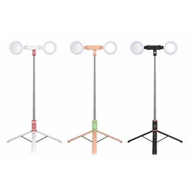 Gậy chụp ảnh 3 chân JC-18H - 2 đèn xoay 360°, giá chỉ 200.000đ (giảm 40.000đ) 3