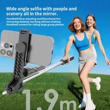 Gậy Chụp Ảnh 3 Chân K50 Đèn LED 1m9 Bluetooth - Selfie, Livestream, Video Từ Xa 2