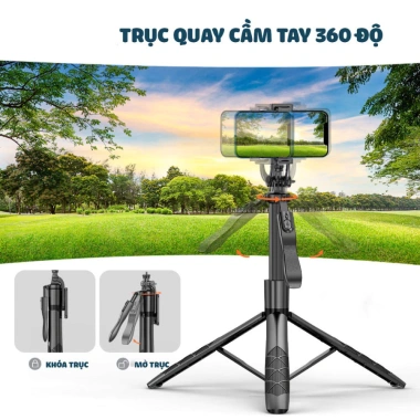Gậy chụp ảnh 3 chân L16 Bluetooth tiện lợi, giảm giá, chỉ 236.842 VND 5