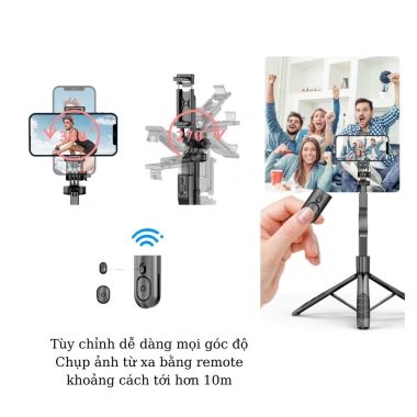 Gậy chụp ảnh 3 chân L16 Bluetooth tiện lợi, giảm giá, chỉ 236.842 VND 6