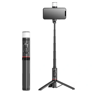 Gậy chụp ảnh 3 chân LED Bluetooth, tự sướng, điều khiển từ xa, giá đỡ điện thoại - 135.000₫