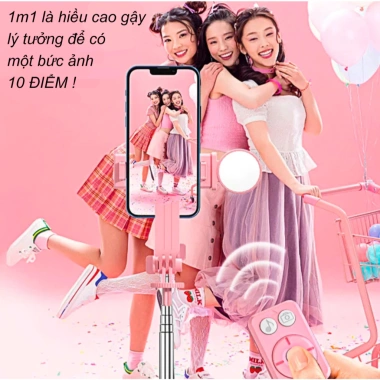 Gậy Chụp Ảnh 3 Chân PKSAIGON Selfie LED Trợ Sáng, Remote Bluetooth, Giá 138k