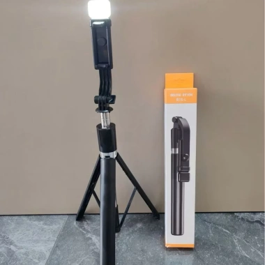 Gậy chụp ảnh 3 chân R1S-L 1M7 – đèn LED, selfie, Bluetooth điều khiển từ xa – 95.000 VND