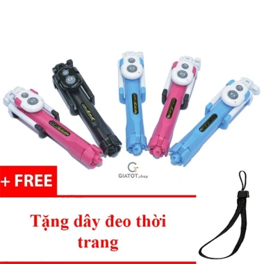 Gậy chụp ảnh 3 chân R1S remote và đèn LED, selfie xoay đa góc, giá 58.000 VND