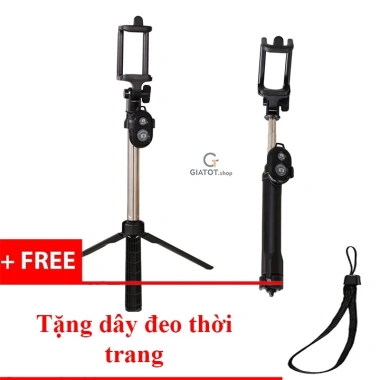 Gậy chụp ảnh 3 chân R1S remote và đèn LED, selfie xoay đa góc, giá 58.000 VND