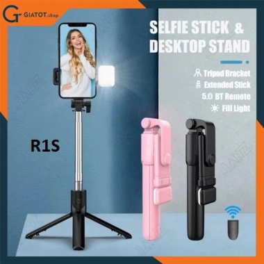 Gậy chụp ảnh 3 chân R1S remote và đèn LED, selfie xoay đa góc, giá 58.000 VND 10 Gậy chụp ảnh 3 chân R1S remote và đèn LED, selfie xoay đa góc, giá 58.000 VND 10