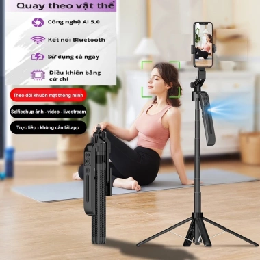 Gậy chụp ảnh 3 chân Selfie 1.7m - Tay cầm chống rung, xoay 360, tripod cho điện thoại, máy ảnh, livestream - Giá 140.000₫ 3