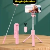 Gậy chụp ảnh 3 chân Selfie Stick điều khiển từ xa Bluetooth, đèn trợ sáng, tripod quay video livestream, tự sướng mạnh, độ bền cao, phù hợp vlog du lịch, giá 75k