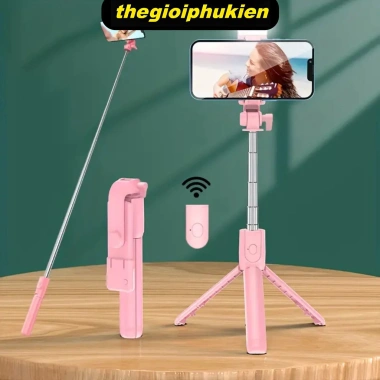Gậy chụp ảnh 3 chân Selfie Stick điều khiển từ xa Bluetooth, đèn trợ sáng, tripod quay video livestream, tự sướng mạnh, độ bền cao, phù hợp vlog du lịch, giá 75k