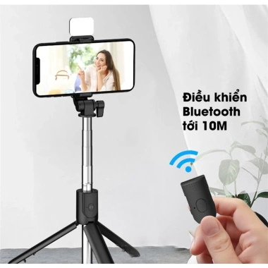Gậy chụp ảnh 3 chân Selfie Stick điều khiển từ xa Bluetooth, đèn trợ sáng, tripod quay video livestream, tự sướng mạnh, độ bền cao, phù hợp vlog du lịch, giá 75k 7 Gậy chụp ảnh 3 chân Selfie Stick điều khiển từ xa Bluetooth, đèn trợ sáng, tripod quay video livestream, tự sướng mạnh, độ bền cao, phù hợp vlog du lịch, giá 75k 7