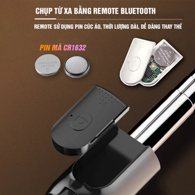 Gậy chụp ảnh 3 chân Selfie Stick điều khiển từ xa Bluetooth, đèn trợ sáng, tripod quay video livestream, tự sướng mạnh, độ bền cao, phù hợp vlog du lịch, giá 75k