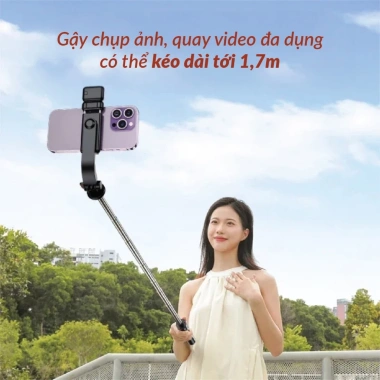 Gậy Chụp Ảnh 3 Chân Tripod Điện Thoại 30-175cm, Đèn LED Trợ Sáng, Remote Bluetooth - TOPICK 3