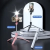 Gậy Chụp Ảnh 3 Chân Tripod Điện Thoại 30-175cm, Đèn LED Trợ Sáng, Remote Bluetooth - TOPICK 7