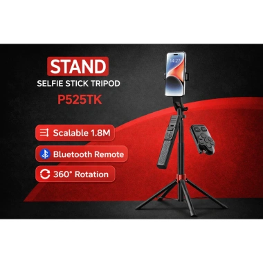 Gậy Chụp Ảnh 3 Chân Tripod Điện Thoại 30-175cm, Đèn LED Trợ Sáng, Remote Bluetooth - TOPICK 9