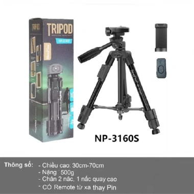 Gậy chụp ảnh 3 chân Tripod NeePho NP-3.180s/NP3.170S/NP-3.160s kèm remote chụp từ xa - 200.000₫ 6
