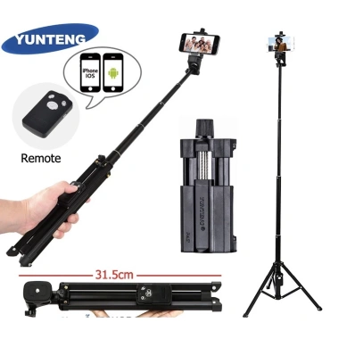 Gậy Chụp Ảnh 3 Chân Yunteng 1.688 Cao 135cm và Remote Sạc Giá Ưu Đãi 198k