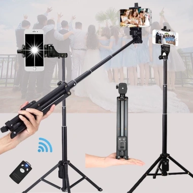 Gậy Chụp Ảnh 3 Chân Yunteng 1.688 Cao 135cm và Remote Sạc Giá Ưu Đãi 198k